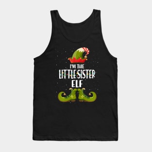 Im The Little Sister Elf Christmas Tank Top